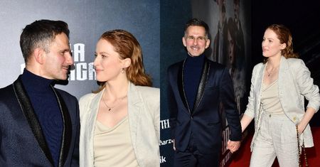 Marcin Bosak i jego NOWA PARTNERKA przesyłają sobie czułe spojrzenia, pozując w blasku fleszy na premierze filmu "Biała odwaga" (ZDJĘCIA)