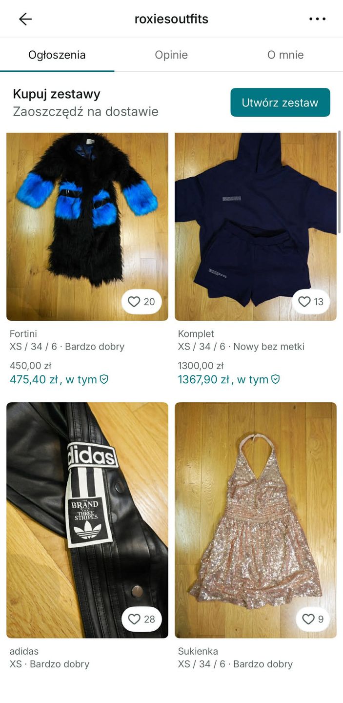 Roksana Węgiel wystawiła ubrania na sprzedaż