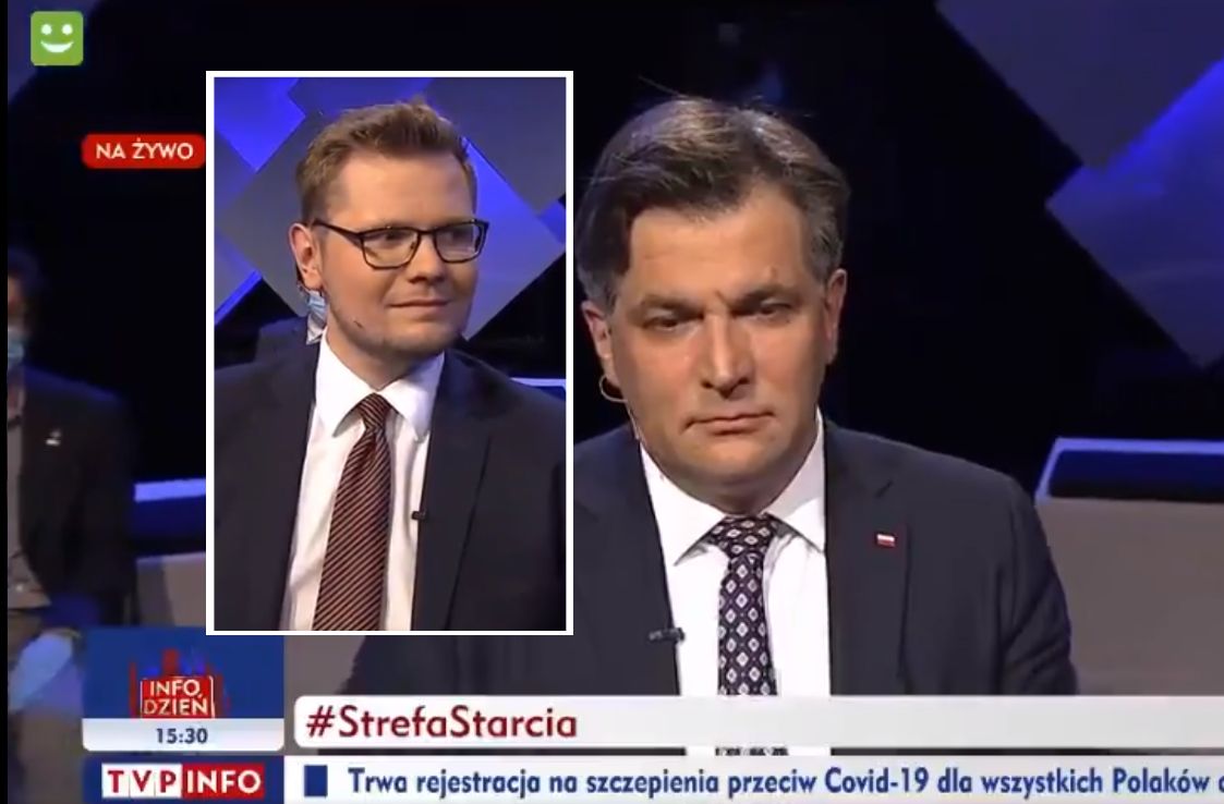 Wpadka na wizji TVP. Politycy PiS mieli nietęgie miny