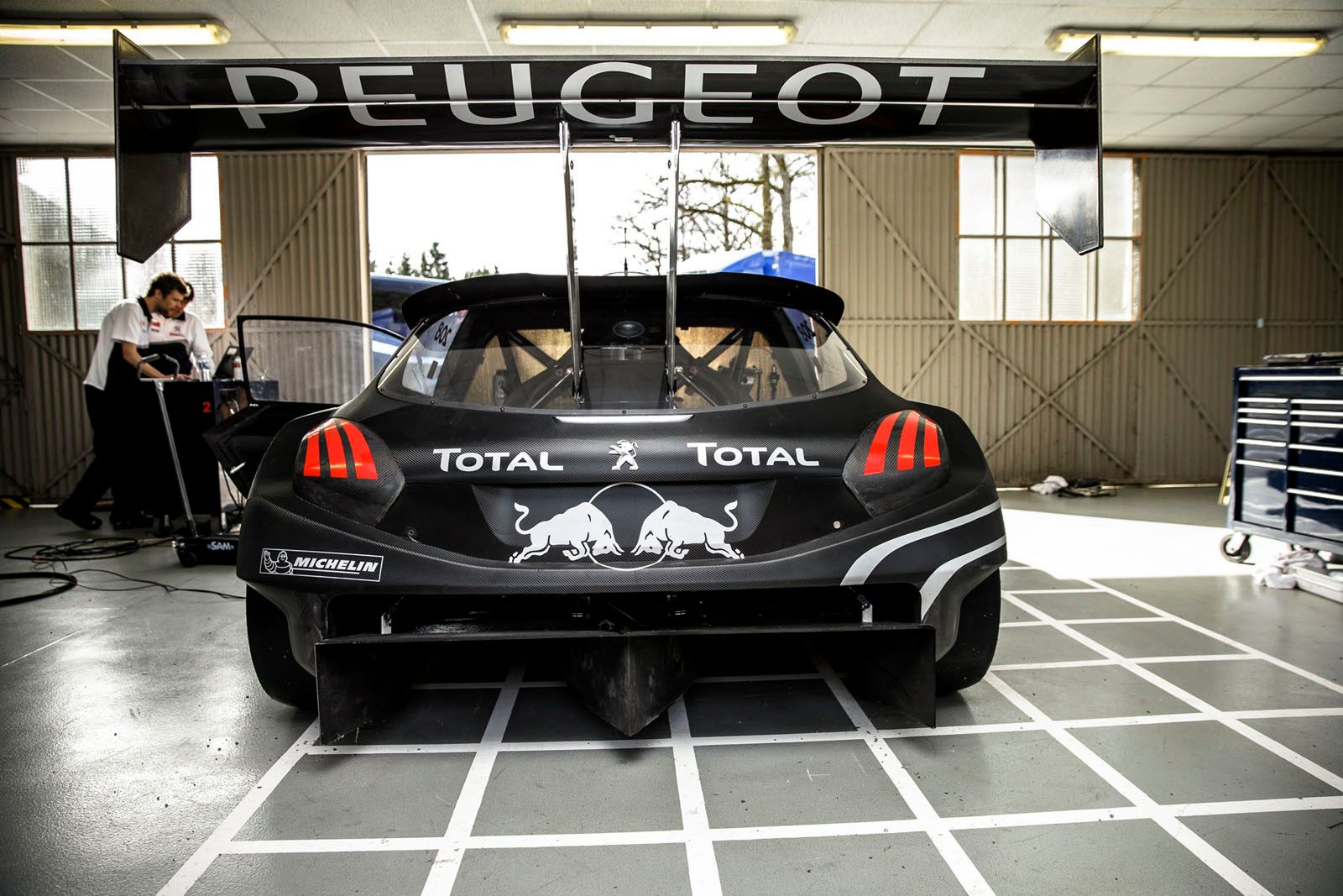 The Peugeot 208T16 for the first test track at the Peugeot test center in La FertÄÂ©-Vidame, France, on April 18th, 2013  // Flavien Duhamel/Red Bull Content Pool // P-20130422-00363 // Usage for editorial use only // Please go to www.redbullcontentpool.com for further information. //