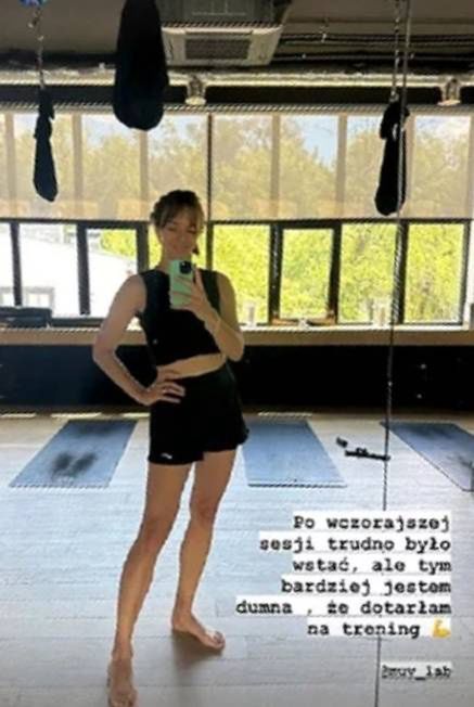 Anna Czartoryska i jej płaski brzuch (Instagram)