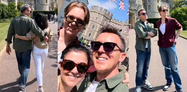 Katarzyna Cichopek i Maciej Kurzajewski podbijają Windsor. Towarzystwa dotrzymuje im młodszy SYN prezentera