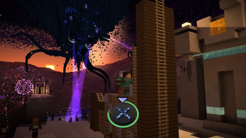 Minecraft: Story Mode - szybkie klikanie jednego guzika
