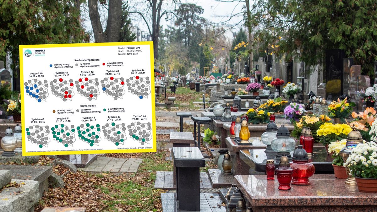 Prognoza pogody na 1 listopada 2024