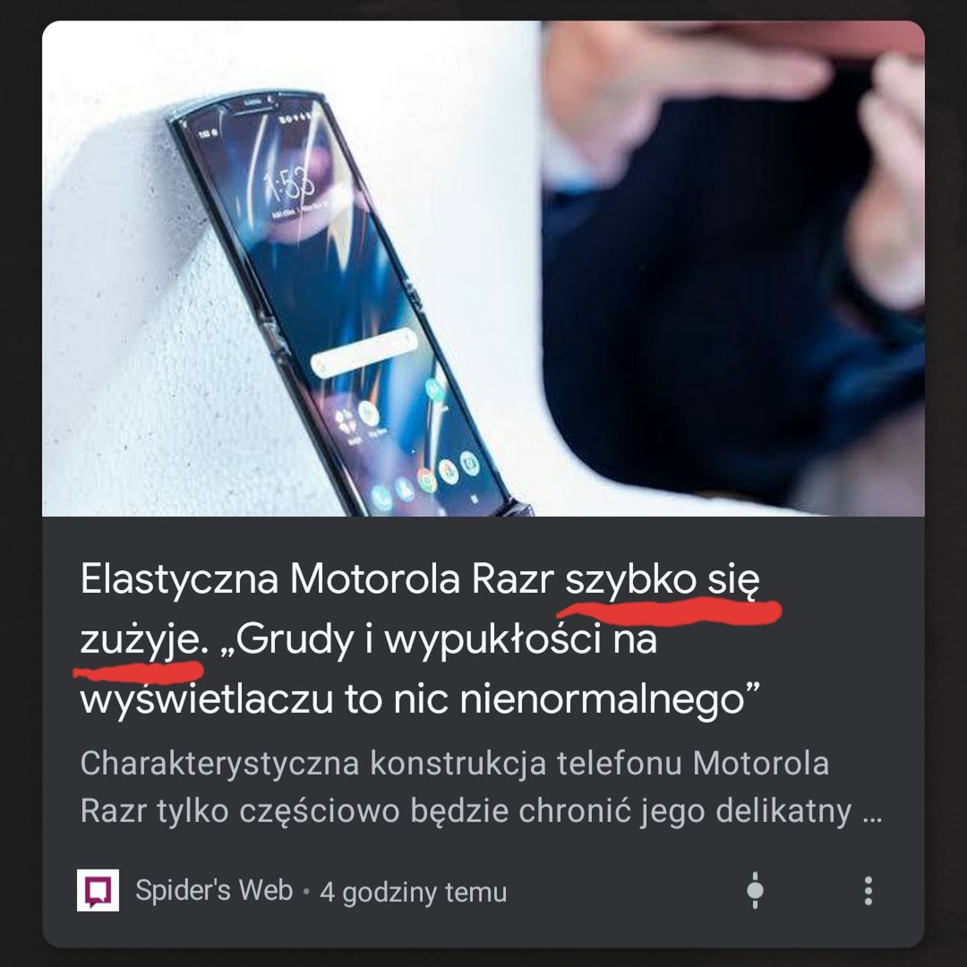 Tak, Motorola razr wymaga ostrożności. Nie, producent nie powiedział tego, co mu się przypisuje 2
