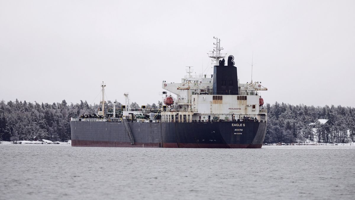 Tankowiec Eagle S, który w styczniu 2025 roku uszkodził podmorskie kable u wybrzeży Finlandii