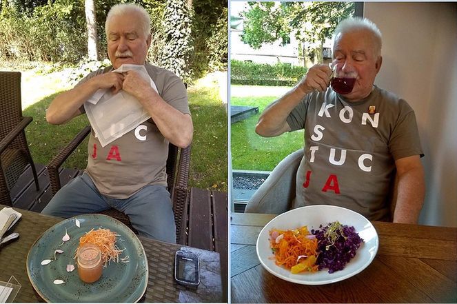 Lech Wałęsa chwali się efektami diety