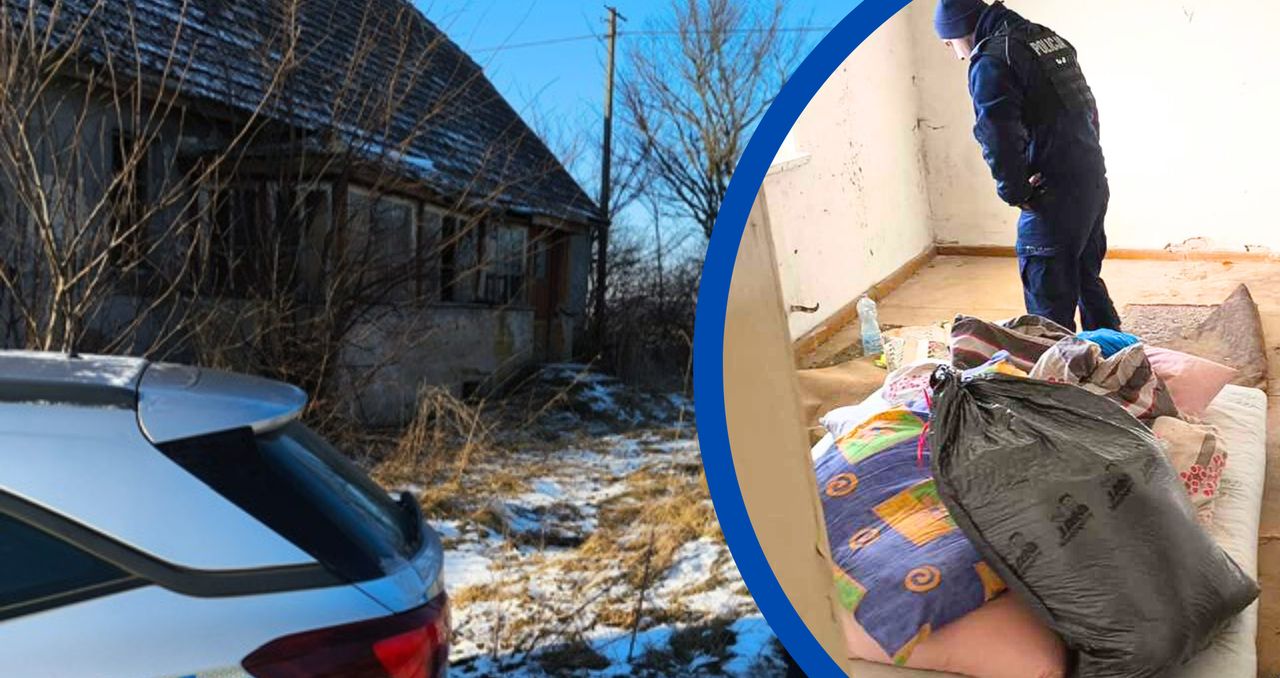 Damasławek: Leżał na podłodze przykryty starym dywanem