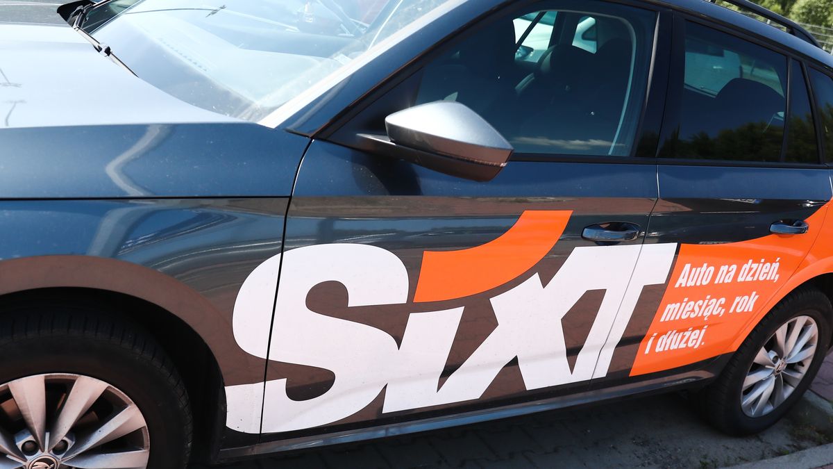 Sixt logo is seen on a car in Poland on July 19, 2022. (Photo by Jakub Porzycki/NurPhoto via Getty Images)