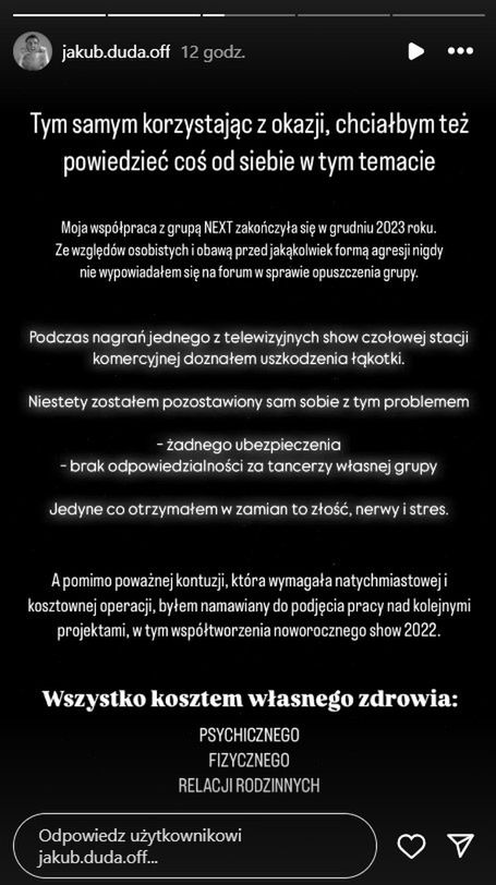 Jakub Duda o współpracy z Tomaszem Barańskim