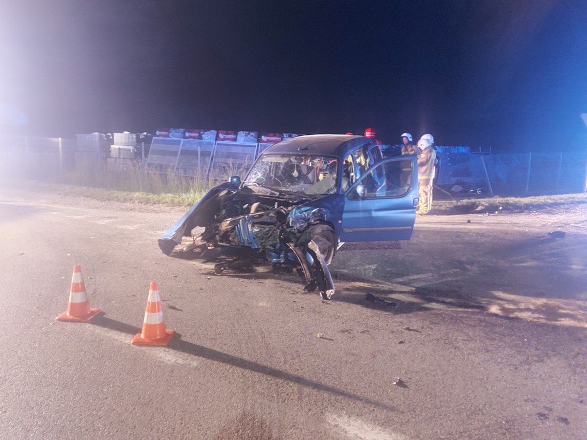 Wypadek w Kleczewie. Pięć osób trafiło do szpitala