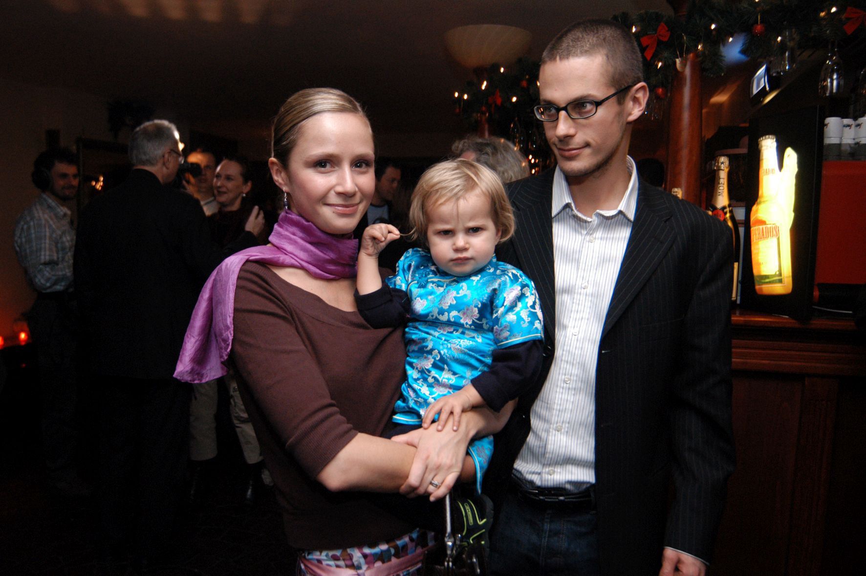 Monika Mrozowska z Maciejem Szaciłłą i malutką Karoliną