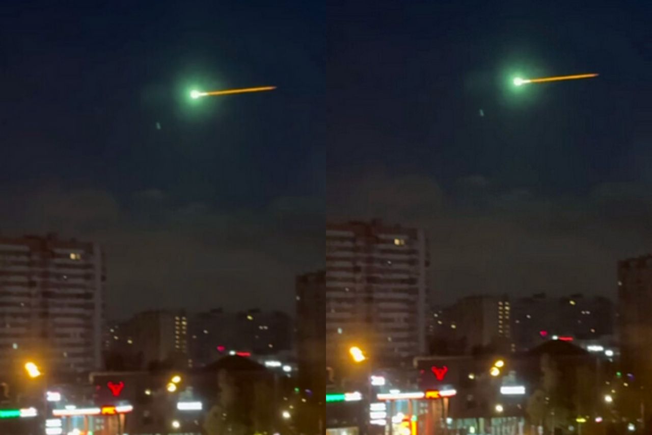 Tajemnicza kula ognia. Była na niebie nad Moskwą