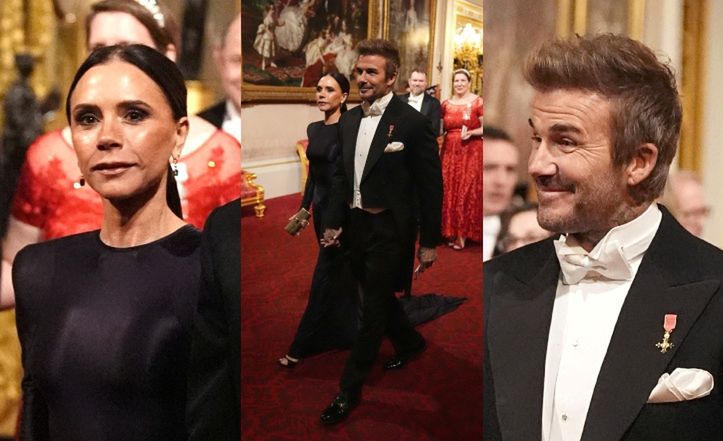 David i Victoria Beckham na kolacji z Emirem Kataru