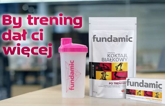 „By trening dał Ci więcej” - Aflofarm reklamuje odżywki Fundamic (wideo)