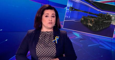 "Wiadomości" TVP. Do studia Telewizji Polskiej nagle "wjechał" pojazd bojowy