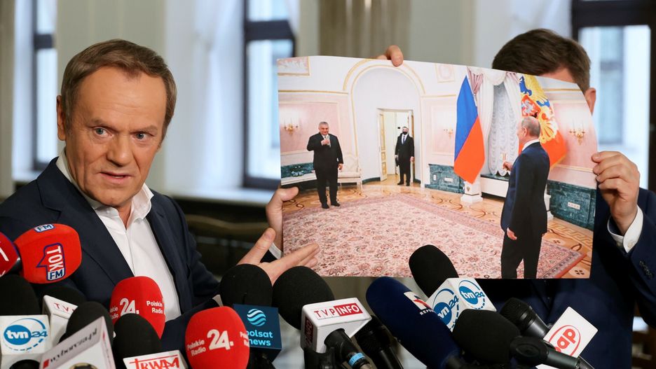 Donald Tusk na konferencji