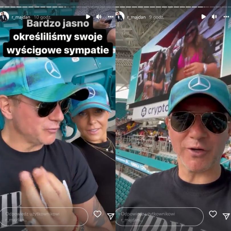Małgorzata Rozenek i Radosław Majdan brylują na Grand Prix Miami