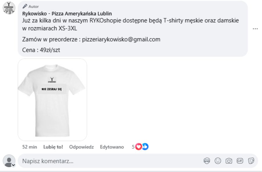 Pizzeria z Lublina rozwścieczyła kobiety. "Lochy" nie chcą "ryko