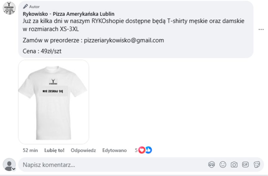 Pizzeria z Lublina rozwścieczyła kobiety. "Lochy" nie chcą "ryko