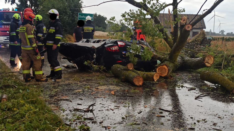 Wypadek w Gołuszycach