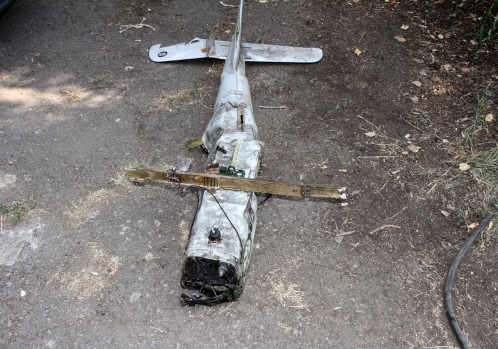 Zniszczony dron Orłan-10