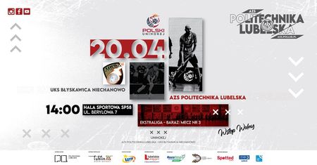 AZS Politechnika Lubelska zmierzy się z UKS Błyskawica Niechanowo