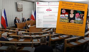 Pałac upomina Senat. W tle promocja książek o prezydencie