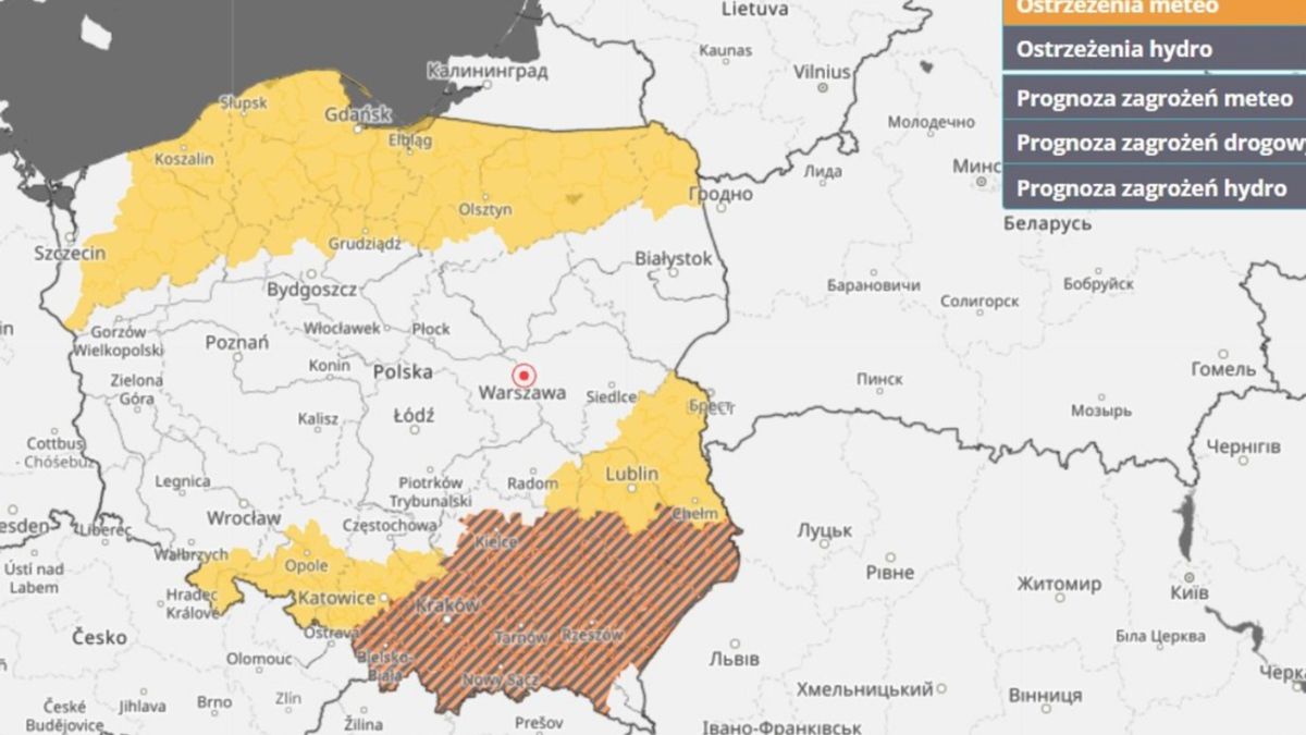 IMGW wydał ostrzeżenia