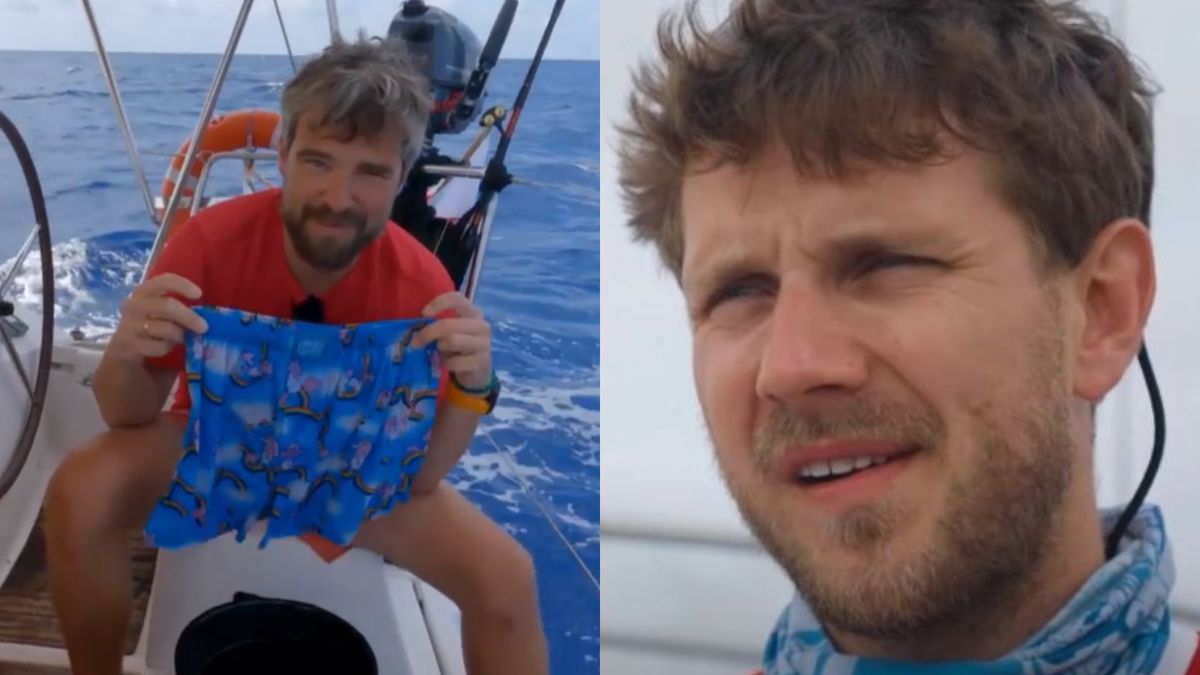 Antek Królikowski i Zygmunt Miłoszewski wymieniają uprzejmości na statku 