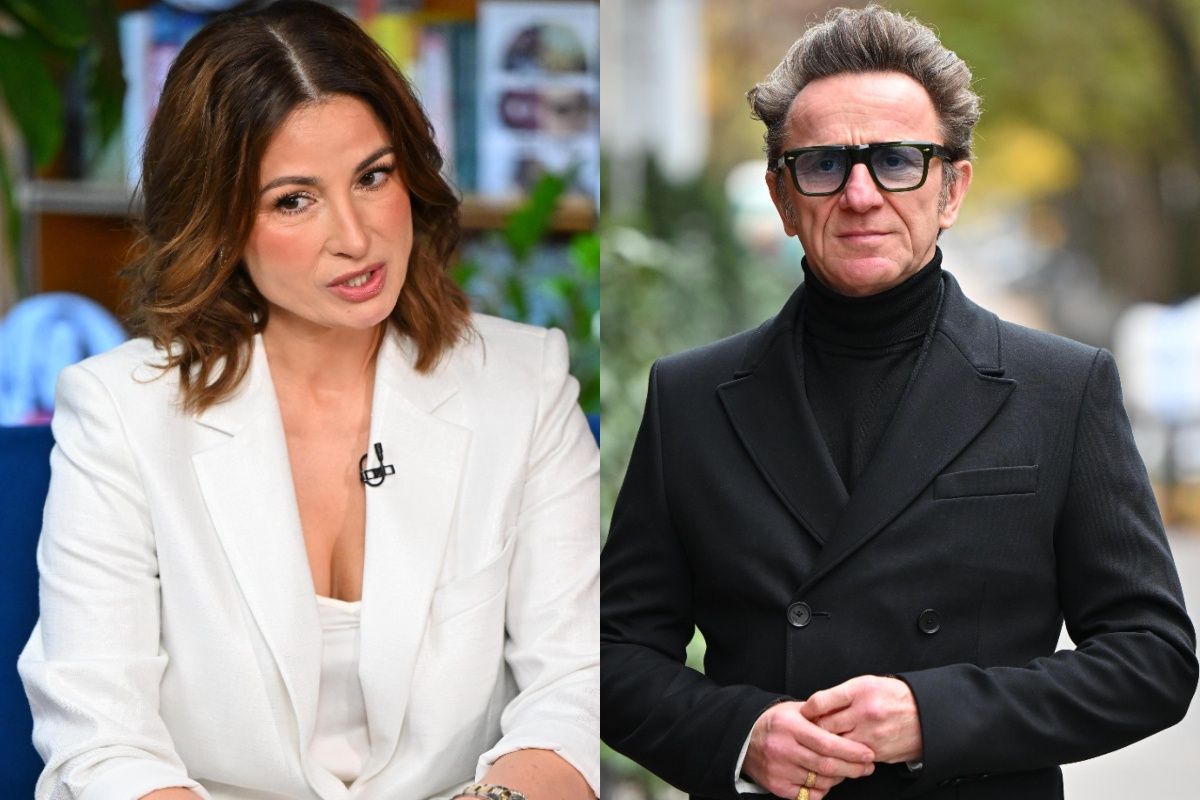 Joanna Brodzik i Paweł Wilczak pod szkołą synów. Czekali osobno, UNIKAJĄC kontaktu