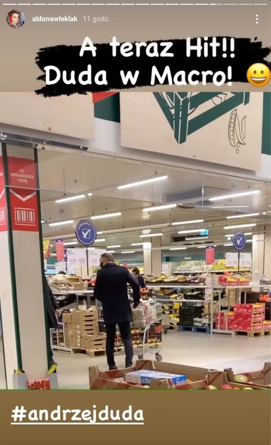 Andrzej Duda przyłapany na zakupach w towarzystwie ochrony BOR-u