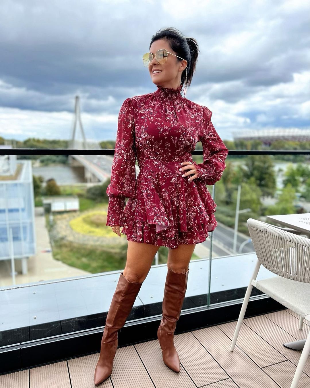 Katarzyna Cichopek w wiosennej sukience mini