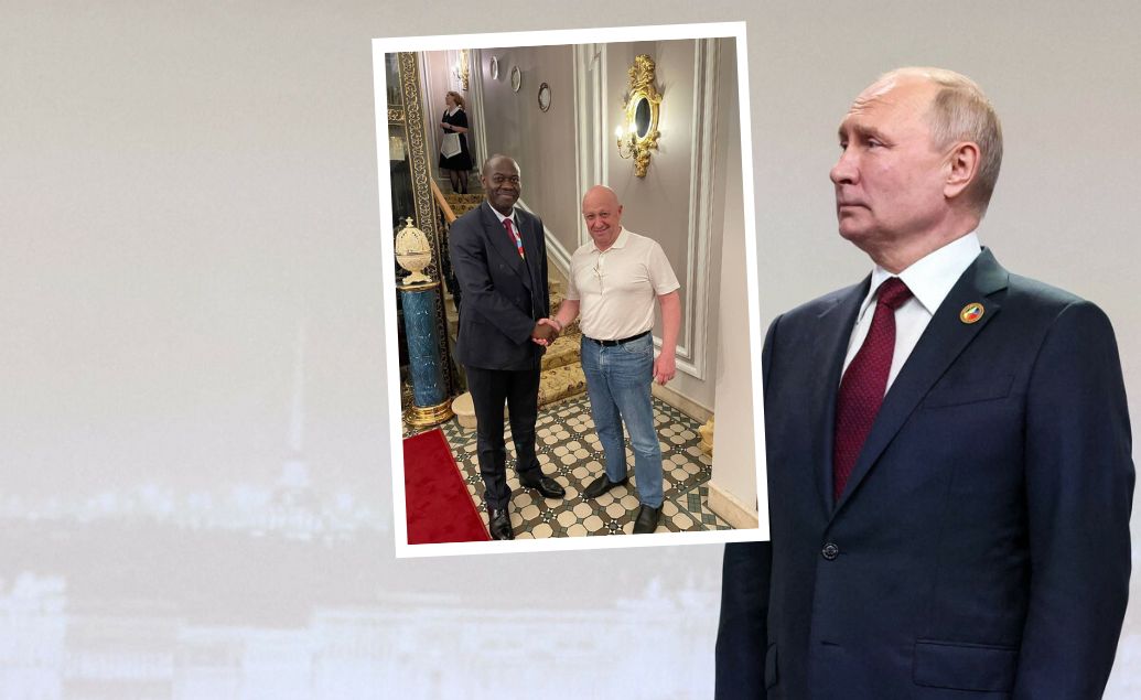 Władimir Putin podczas szczytu Rosja-Afryka. Na tej samej imprezie pojawił się Jewgienij Prigożyn