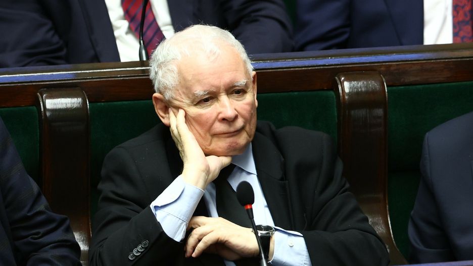 Prezes PiS Jarosław Kaczyński w Sejmie