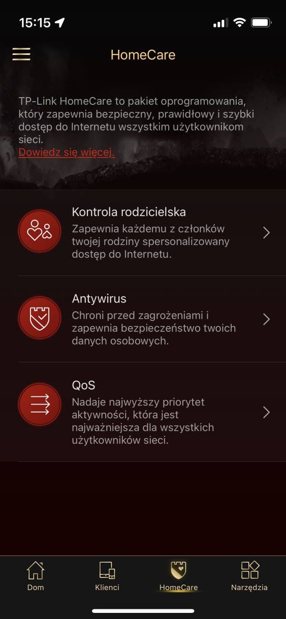 TP-Link Archer GX90 - aplikacja na telefon  3/4