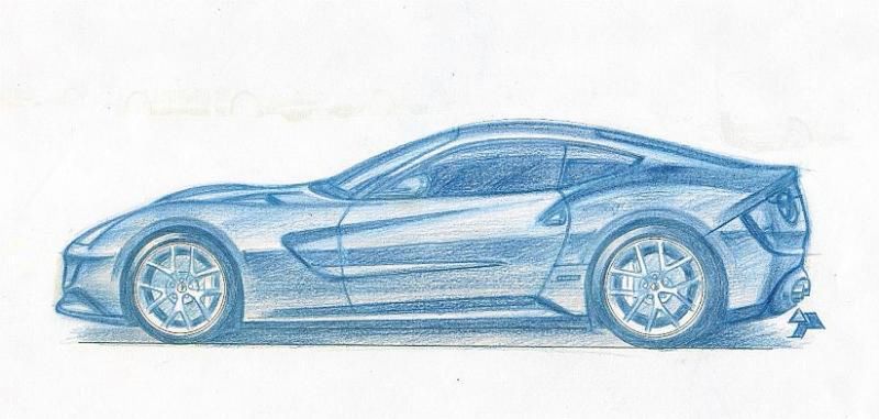 nieoficjalny szkic Ferrari 620 GT (fot. teamspeed.com)