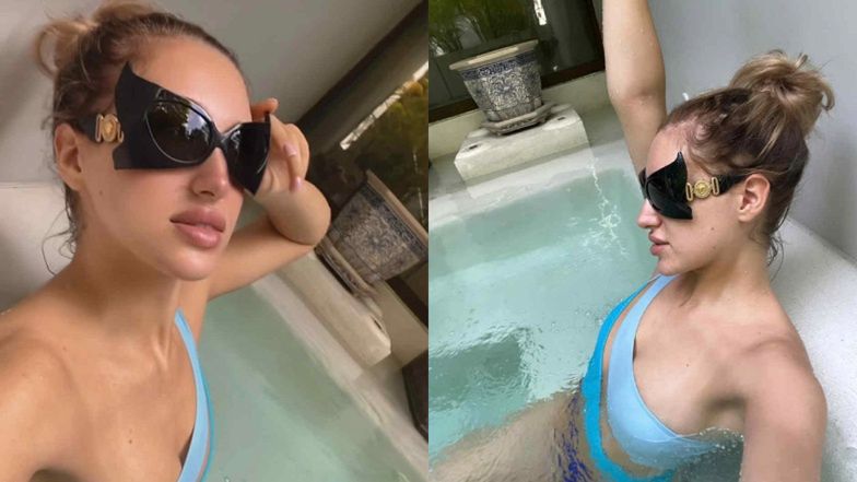 Caroline Derpieński relaksuje się w bikini 