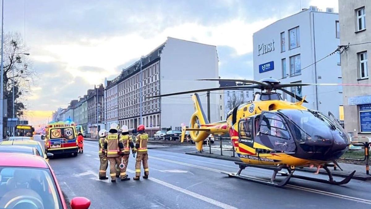 Wypadek w Gliwicach. Poszkodowanych 14 osób