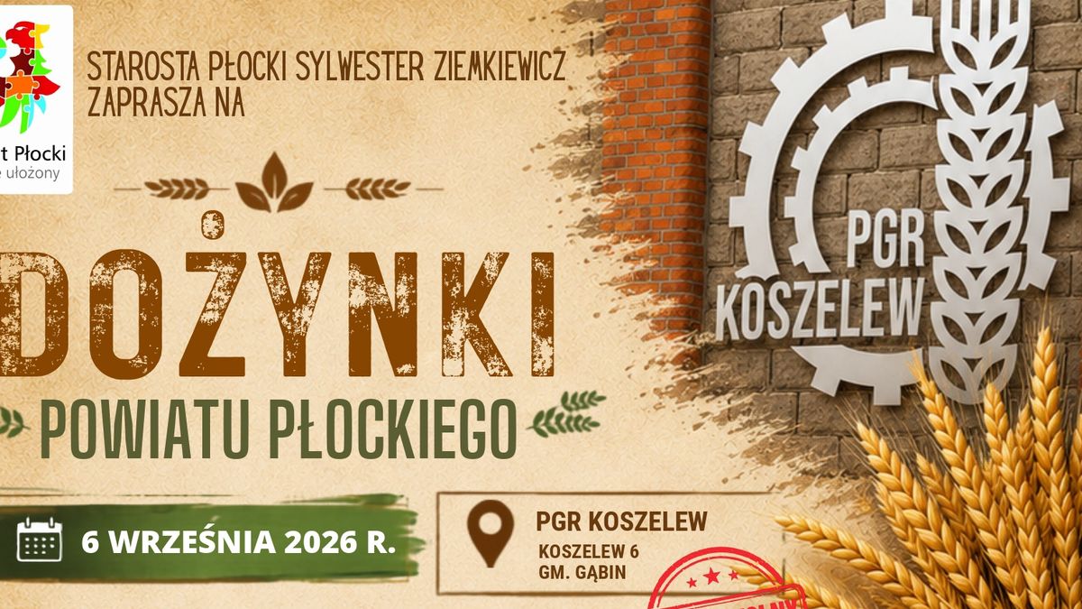 Dożynki Powiatu Płockiego 2026 