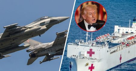 Działo się w nocy. Polska podrywa myśliwce, Trump wysyła okręt-szpital