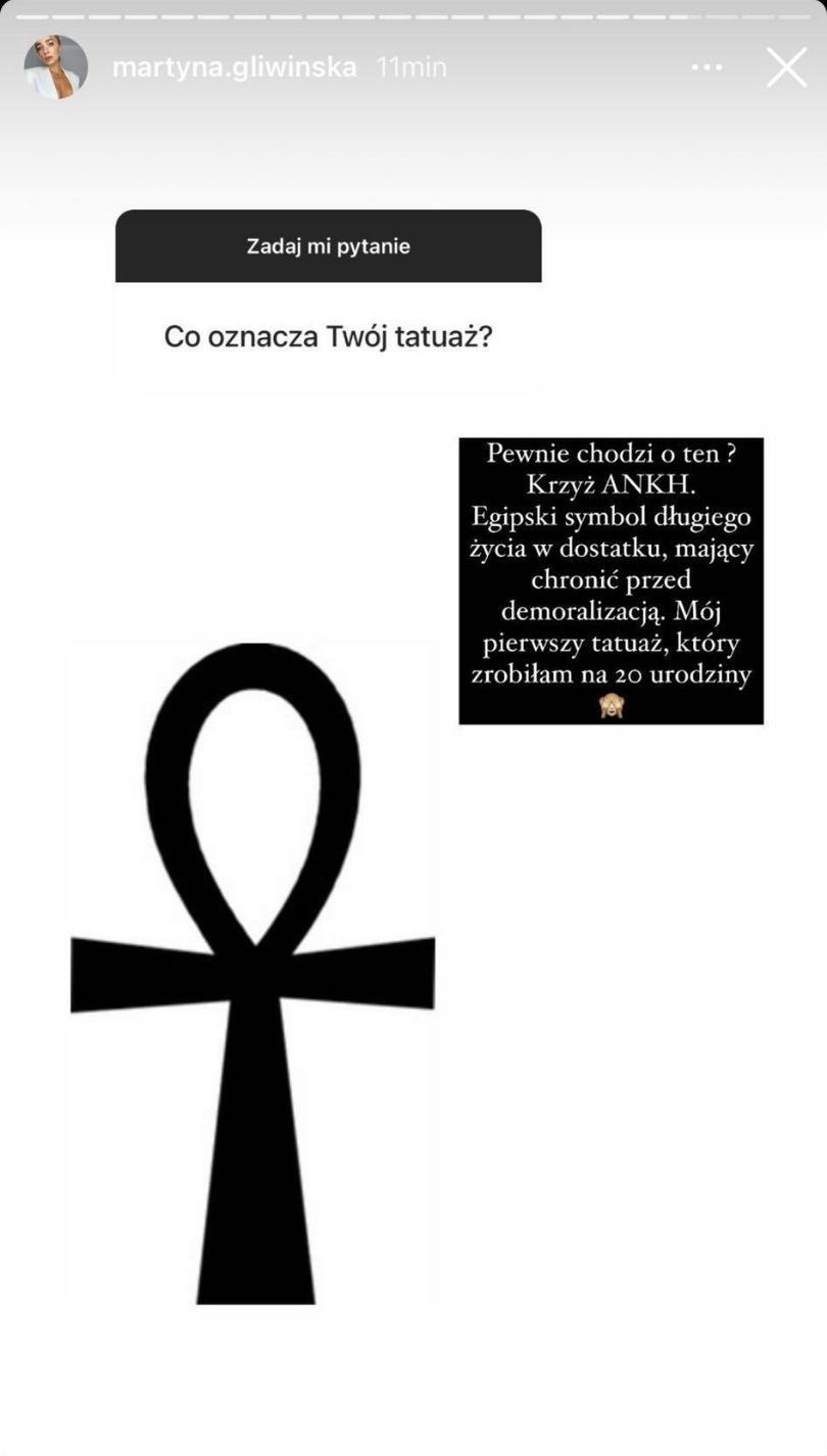 Martyna Gliwińska zdradza znaczenie swojego tatuażu