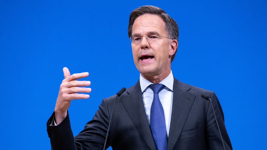 BRUSSELS, BELGIUM - JUNE 05: NATO Secretary General Mark Rutte holds his closing press conference at the end of the NATO defence ministers' meeting at the NATO headquarters on June 05, 2025 in Brussels, Belgium. NATO Secretary General Mark Rutte is chairing a meeting of the NATO Defense Ministers, with an agenda focused on securing more resources, forces and capabilities to implement defence plans going forward. A meeting of the Ukraine Defence Contact Group (UDCG) is also taking place with members of the international coalition that provides tactical support to Ukraine, amid Russia's continued aggression. (Photo by Omar Havana/Getty Images)