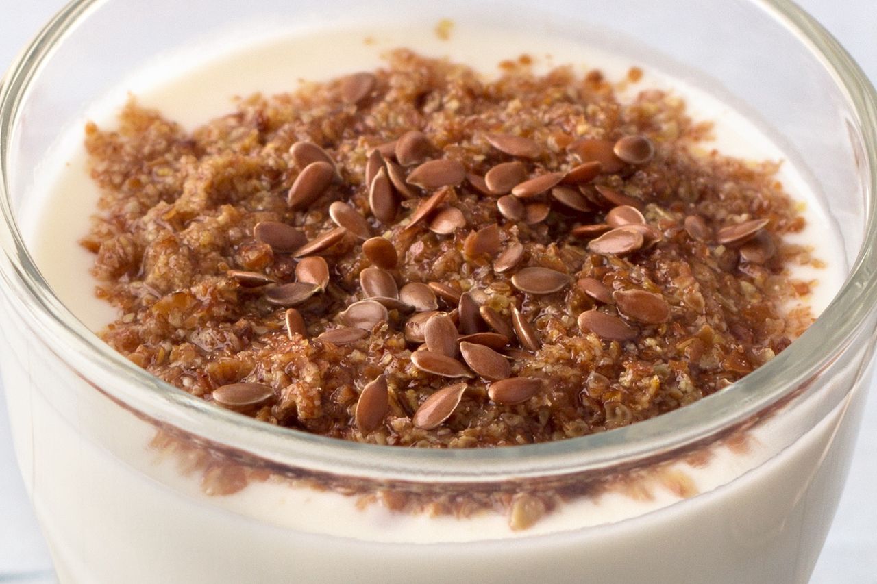 Kefir z siemieniem lnianym