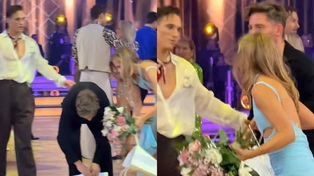 Maurycy Popiel chciał się pożegnać z Kaczorowską i Rogacewiczem. Aga się uśmiechnęła i uciekła... (WIDEO)