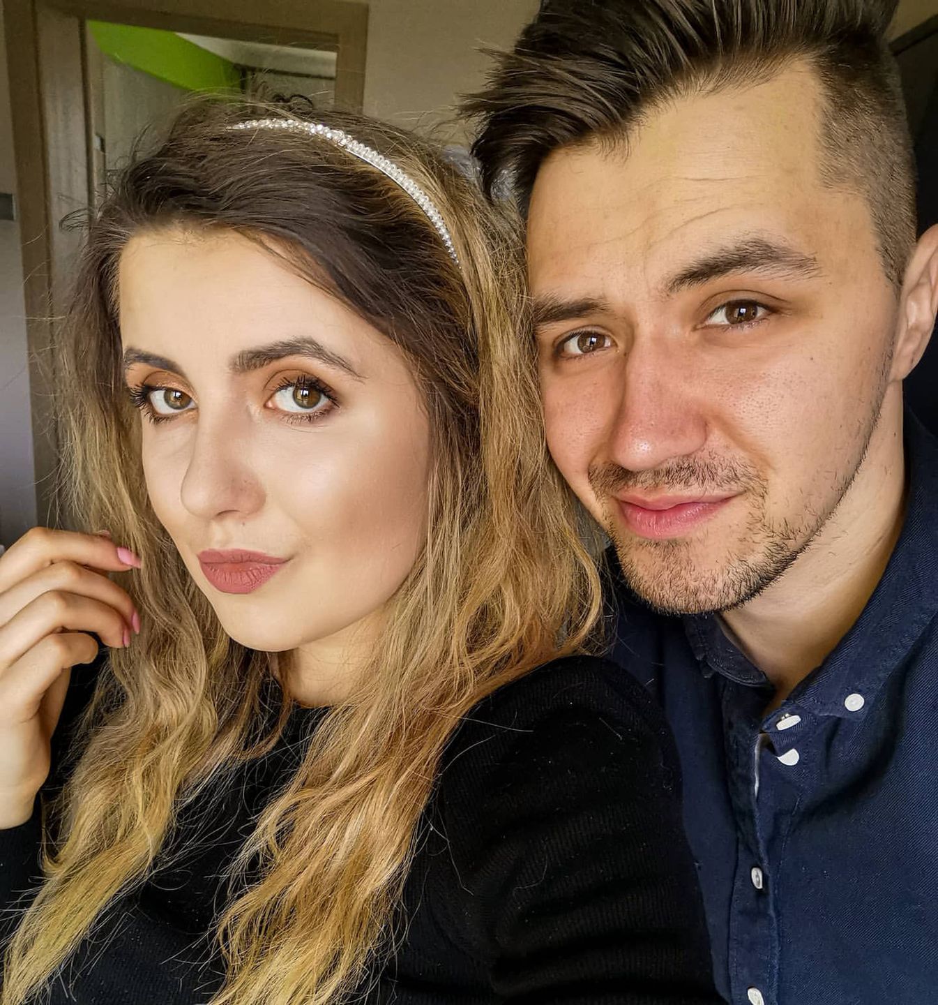 Dawid Błach z żoną Darią