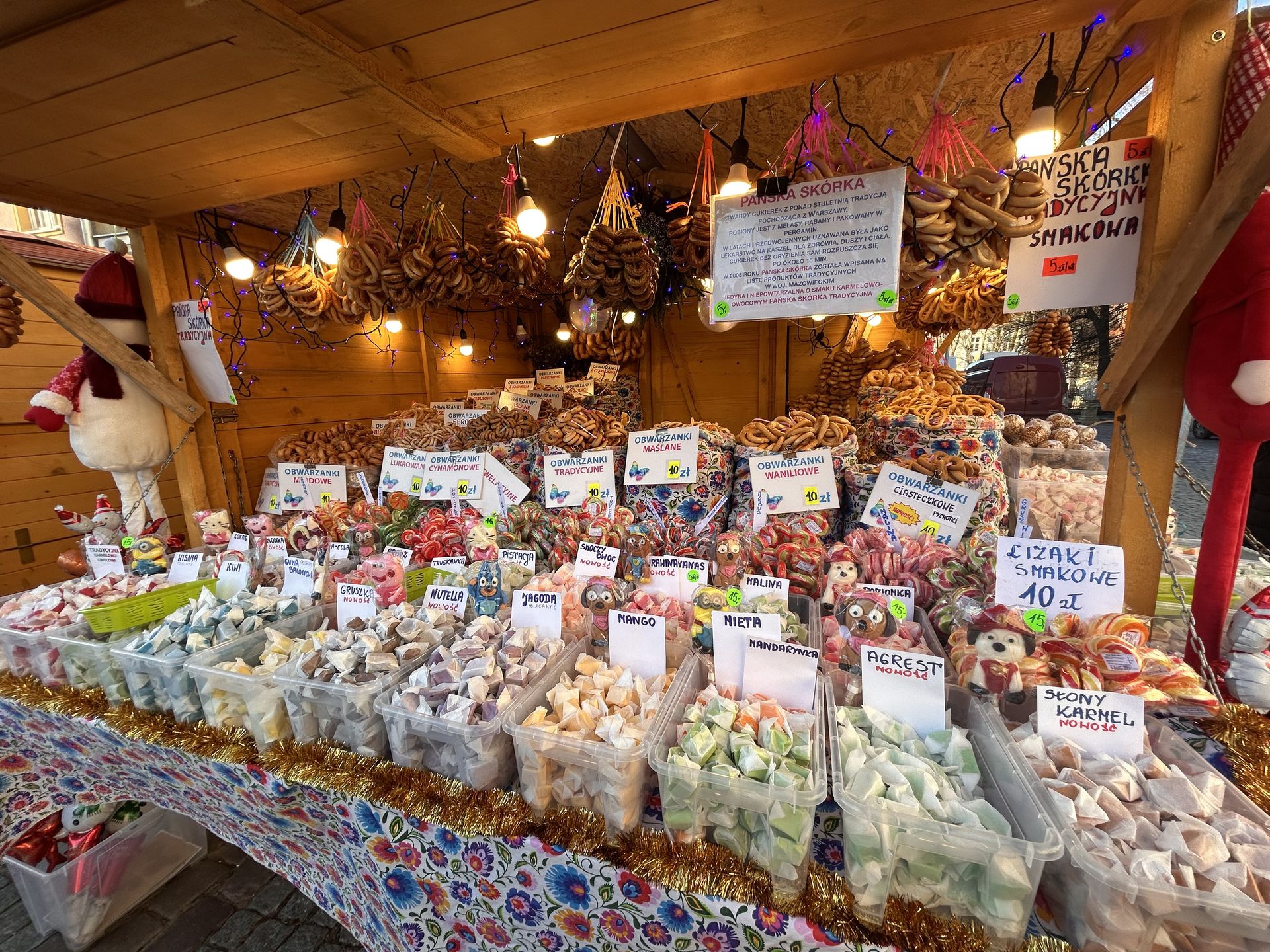 Stoisko na Warmińskim Jarmarku Świątecznym 