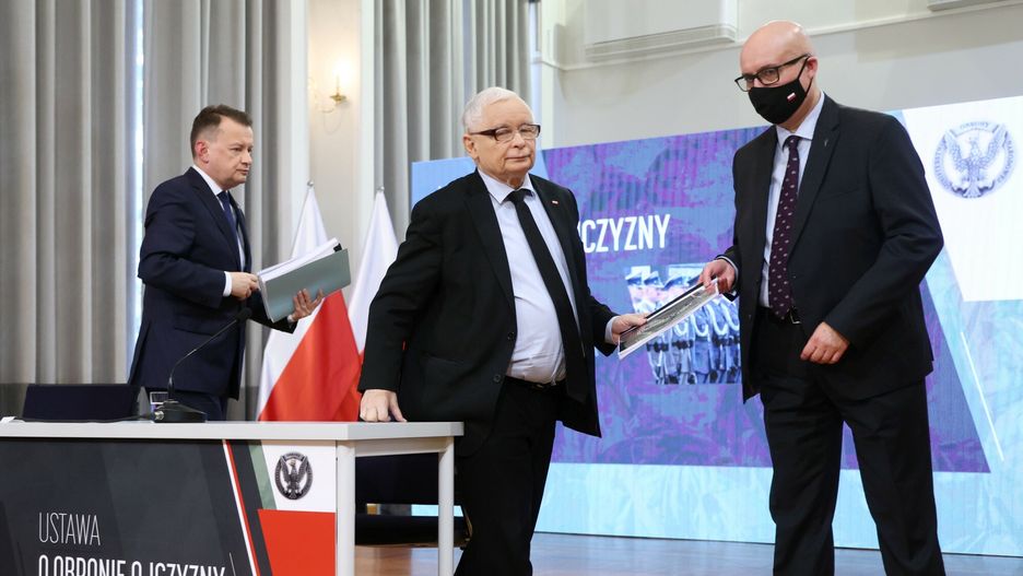 Jarosław Kaczyński i Mariusz Błaszczak