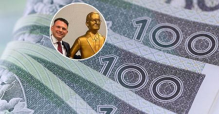 Sławomir Mentzen odliczył złoty posąg Morawieckiego od podatku. "Tak się żyje"