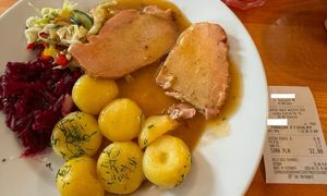 Paragon z Łeby. 32 zł za zupę, drugie danie i kompot
